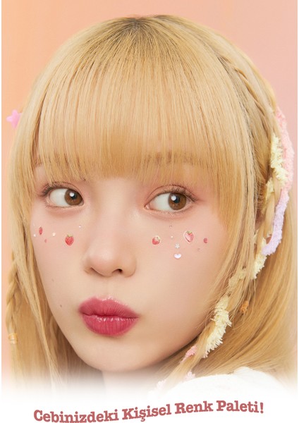 Mat, Parıltılı Tonlarda 5'li Far Paleti PERIPERA Ink Pocket Shadow Palette (08 Strawberry In Mute)