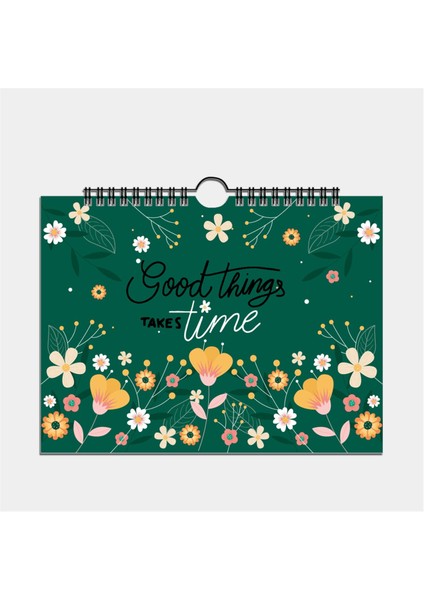 Çiçek Takvim Planlayıcısı Çiçek Aylık Planlayıcı Yıllar Vintage Kapak Takvimi Haftalık Program Öğrenci Sınıfı Defter Defteri (Yurt Dışından) indirimleri