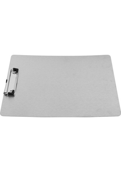 Metal Pano Klasörü A4 Paslanmaz Çelik Klipsli Fatura Depolama Klasörü Yazma Dosya Kurulu Menü Splint Iş Için (Yurt Dışından) modelleri