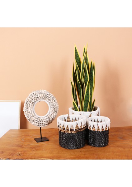Mylamp Nevşehir Doğal Abaka 3 Lü Set Saksılık & Saklama Düzenleme modelleri