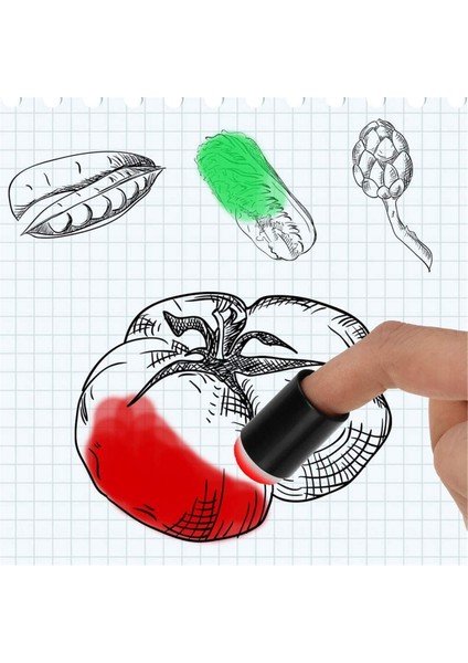 Parmak Sünger Daubers, Dıy Craft El Yapımı Parmak Boyama Süngeri Seti (Yurt Dışından) modelleri