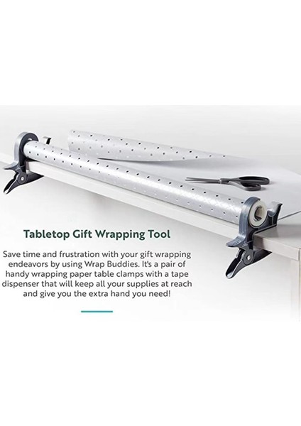 4pcs Masa Üstü Hediye Ambalaj Aracı Dağıtıcı Dağıtıcı Kağıt Rulo Tutucusu Noel Hediyelerini Sarmak Için (Yurt Dışından) fırsatları