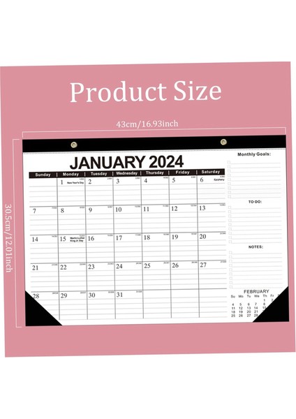 Takvim 2024-2025 18 Aylık Duvar Takvimi Ocak 2024 - Haziran 2025 (Yurt Dışından) fırsatları