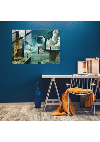 Dali'nin Ilham Verici Rüya Sırası Cam Tablosu - Salvador Dali Cam Duvar Sanatı Cam Tablo Duvar Dekorasyonu fiyatları