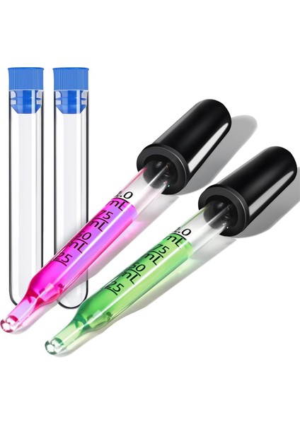 2 Paket 1 ml Cam Damlalıklı Pipet, Damlalıklı Göz, Düz Uç (Yurt Dışından)