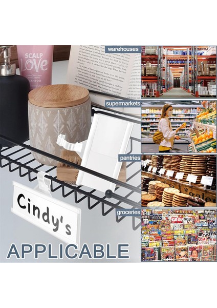 100 Adet Plastik Tel Raf Etiket Tutucu (Yurt Dışından) fırsatları