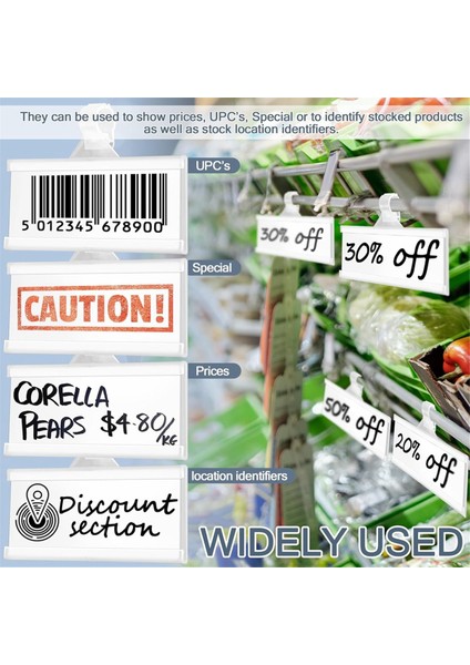 100 Adet Plastik Tel Raf Etiket Tutucu (Yurt Dışından) indirimleri