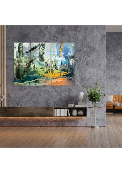 Salvador Dali Eriyen Manzara Cam Duvar Sanatı - Modern Sanat Gerçeküstü Cam Duvar Sanatı fiyatları