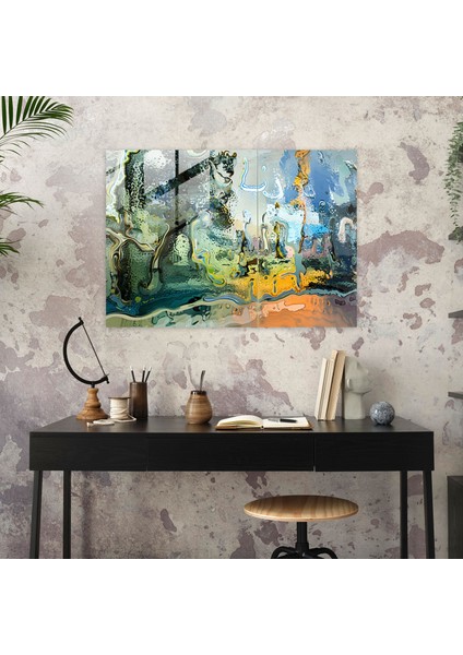 Salvador Dali Eriyen Manzara Cam Duvar Sanatı - Modern Sanat Gerçeküstü Cam Duvar Sanatı modelleri