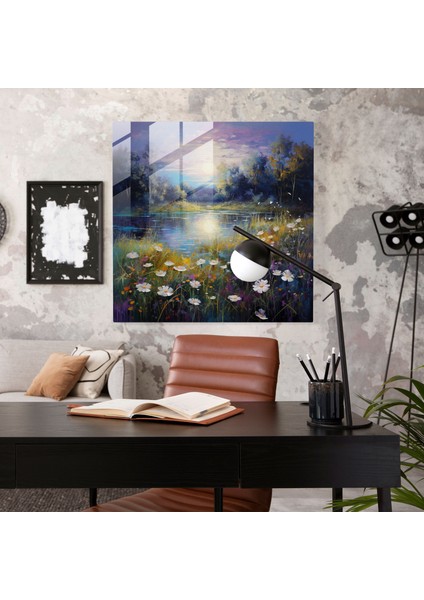 Yıldız Haritası - Yıldızlı Çayır - Duvar Dekorasyonu Cam Duvar Sanatı modelleri