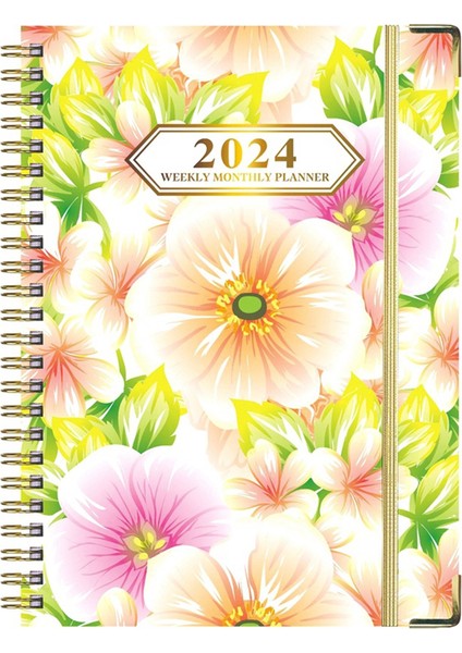 2024 Planlayıcısı, 12 Aylık Haftalık Planlayıcı Ocak'tan Aralık 2024'E, 8,5x6,2 Inç (Yurt Dışından)