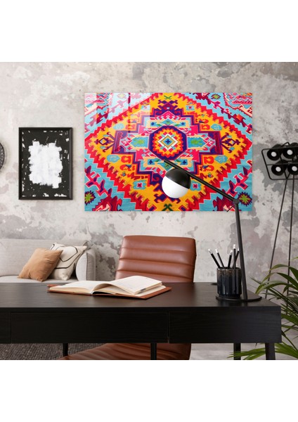 Türk Halı Cam Tablo - Duvar Dekorasyonu Türk Halı Deseni Modern Sanat fiyatları