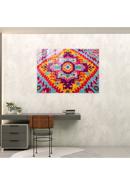 Türk Halı Cam Tablo - Duvar Dekorasyonu Türk Halı Deseni Modern Sanat modelleri