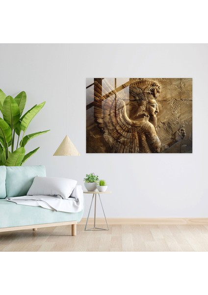 Sümerler Cam Sanatı - Ilahi Feminin Temalı Kanvas Tablo modelleri