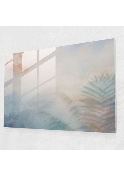 Dünya Haritası Cam Tablo - Dünya Haritası 2 Yumuşak Fırça Darbeleri Ev Dekorasyonu Hafif Renk Geçişleri