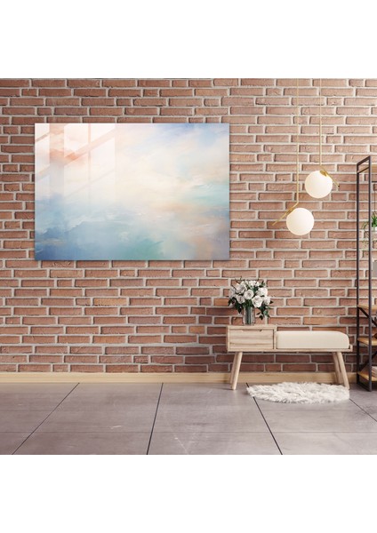 Dünya Haritası Cam Tablo - Dünya Haritası 2 Yumuşak Fırça Darbeleri Ev Dekorasyonu Hafif Renk Geçişleri fiyatları