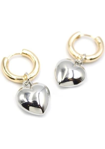 Kalp Küpe - Gümüş