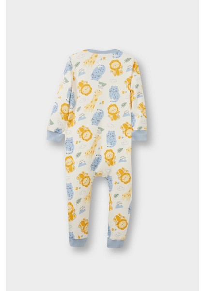 Erkek Bebek Yenidoğan Safari Baskılı Uzun Kollu Tulum F2209A525AU modelleri