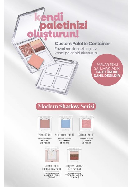 Yumuşak Dokulu, Dökülme Yapmayan 3 Renkli Göz Farı Triple Shadow (No.10 Oriental Pink)