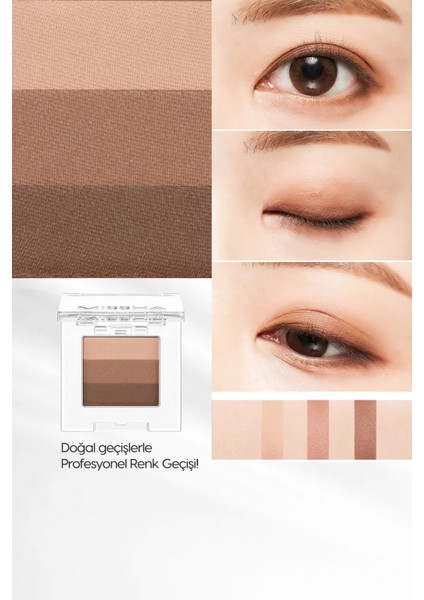 Yumuşak Dokulu, Dökülme Yapmayan 3 Renkli Göz Farı Triple Shadow (No.13 Lady Milk Tea) fiyatları