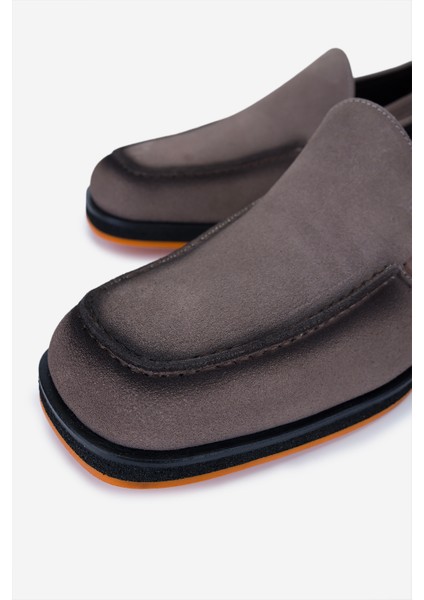 Erkek Hakiki Deri Vizon Süet Loafer Ayakkabı 987 205 Erk Ayk Y25 Vızon Suet modelleri