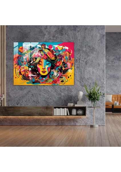 Dünya Haritası Modern Sanat - Dünya Haritası 2 Cam Duvar Sanatı Cam Sanatı Dinamik modelleri