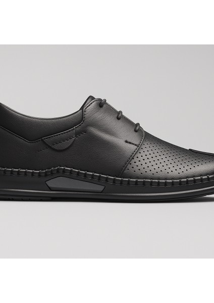 GR0369 Hakiki Deri Hafif Poli Taban Dikişli Aksesuarlı Delikli Günlük Espadril Tarz Ayakkabı modelleri