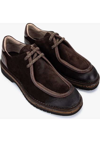 Erkek Hakiki Deri Kahverengi Süet Casual Ayakkabı 987 256 Erk Ayk SK25-26 Kahve Suet fiyatları