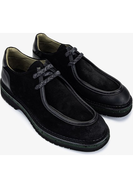 Erkek Hakiki Deri Siyah Süet Casual Ayakkabı 987 256 Erk Ayk SK25-26 Sıyah Suet fiyatları