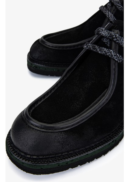 Erkek Hakiki Deri Siyah Süet Casual Ayakkabı 987 256 Erk Ayk SK25-26 Sıyah Suet modelleri