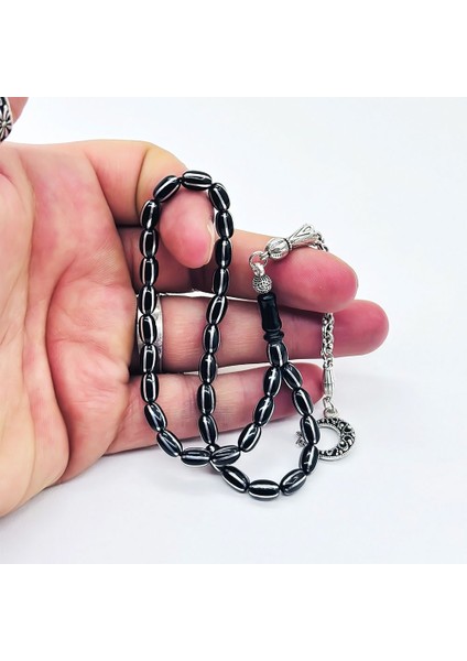 Mini Boy Işlemeli Gürcistan Oltu Taşı Tesbih fiyatları