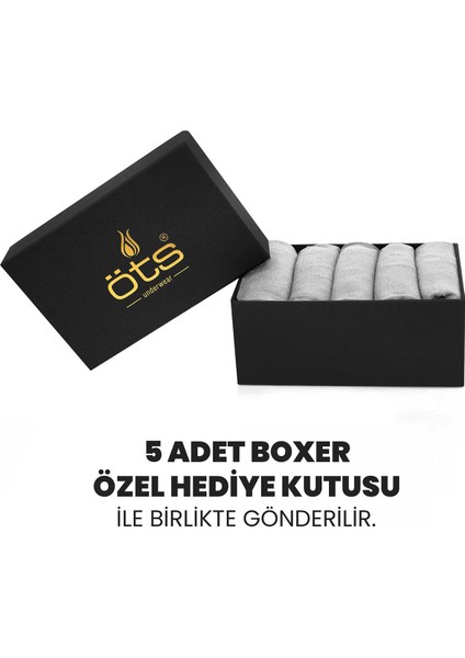 Premium 5’li Erkek Modal Boxer - Hediye Kutulu, Ultra Yumuşak Modal Kumaş, Esnek Kalıp, Etiketsiz ve Kaliteli Boxer fiyatları
