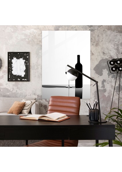 Şarap Bardağı Sanatı - Minimalist Silüet - Ev Dekorasyonu Duvar Dekorasyonu Zarif fiyatları
