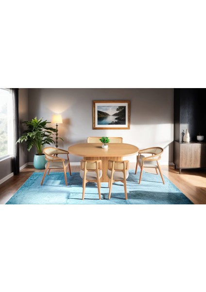 Panama Iskandinav Natural Ahşap Masa Sandalye Takımı 80X160 fiyatları