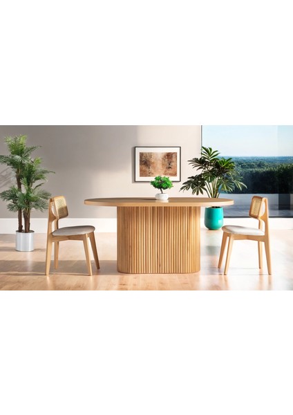 Panama Iskandinav Natural Ahşap Masa Sandalye Takımı 80X160 modelleri