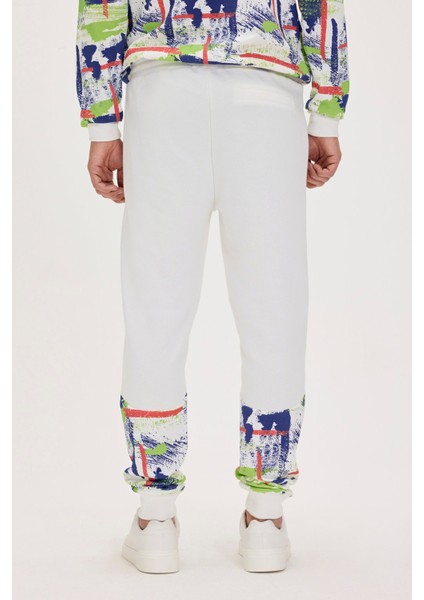 Flame Beyaz Erkek Eşofman Altı modelleri