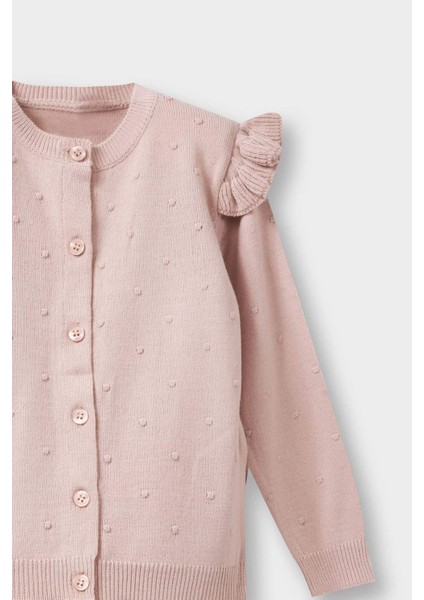 Kız Bebek 2'li Takım Triko Düğmeli Hırka Alt C9751A525AU modelleri