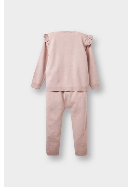 Kız Bebek 2'li Takım Triko Düğmeli Hırka Alt C9751A525AU fırsatları