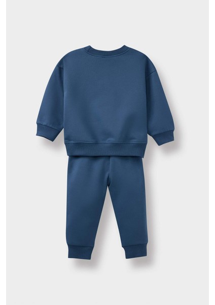 Erkek Bebek 2'li Takım Baskılı Sweatshirt Eşofman Altı E8999A525WN fırsatları