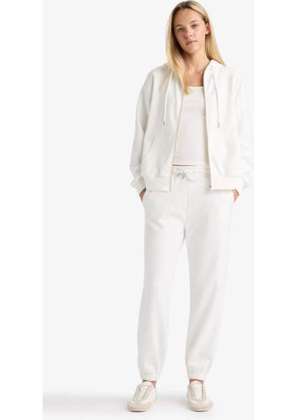 Relax Fit Kapüşonlu Basic Düz Kalın Fermuarlı Sweatshirt C1809AX25AU fiyatları