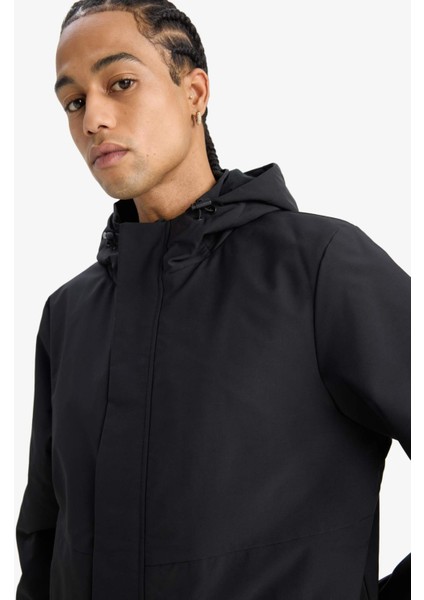 Fit Su İtici Regular Fit Polar Kapüşonlu Fermuarlı Yağmurluk C6047AX25AU fırsatları