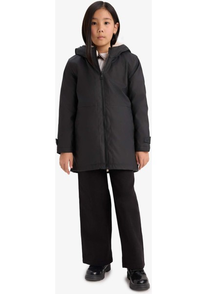 Kız Çocuk Su Geçirmez Kapüşonlu Fermuarlı Yağmurluk C5229A825AU fiyatları