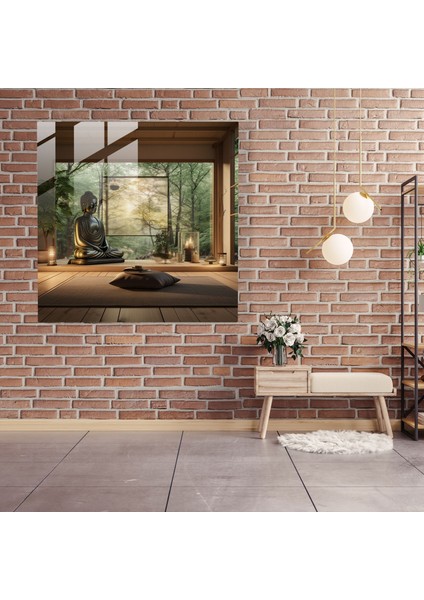 Zen Meditasyon Cam Tablo - Geleneksel Tatami Mat Huzurlu modelleri