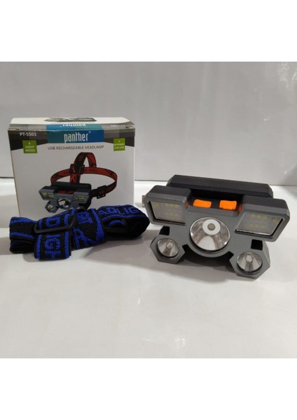 PT-5501 800 Lumen USB Şarjlı Kafa Lambası