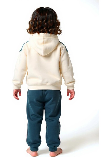 Kız Çocuk Eşofman Takım 4-8 Yaş 7221 Ekru - Yeşil fiyatları