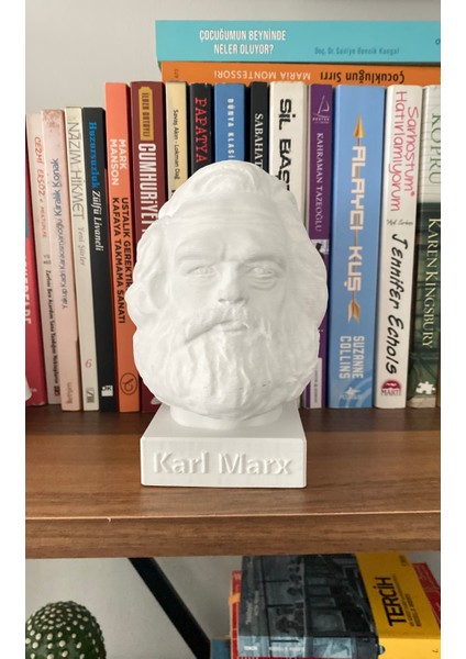 Karl Marx Dekoratif Büst 15 cm Kitaplık Dekor Hediyelik Biblo