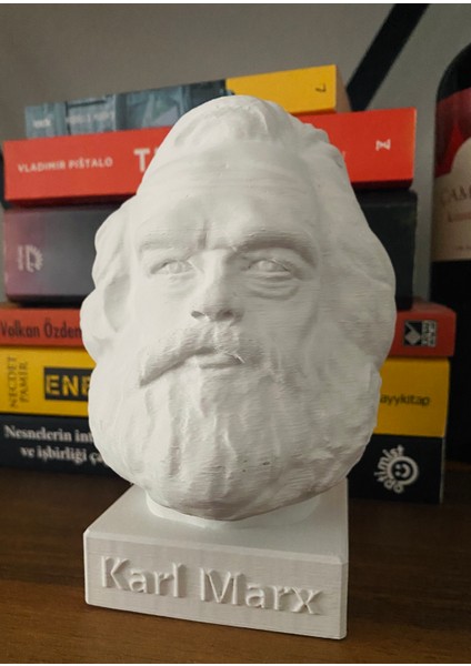 Karl Marx Dekoratif Büst 15 cm Kitaplık Dekor Hediyelik Biblo modelleri
