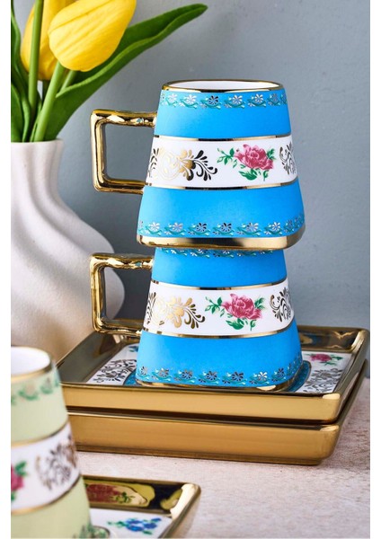 Ottoman 6 Kişilik Porselen Kahve Fincanı Takımı fiyatları