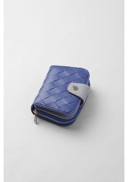 Mini Boy Desenli Kadın Cüzdan/portföy - 65303 - Parlement/buz Mavisi fiyatları