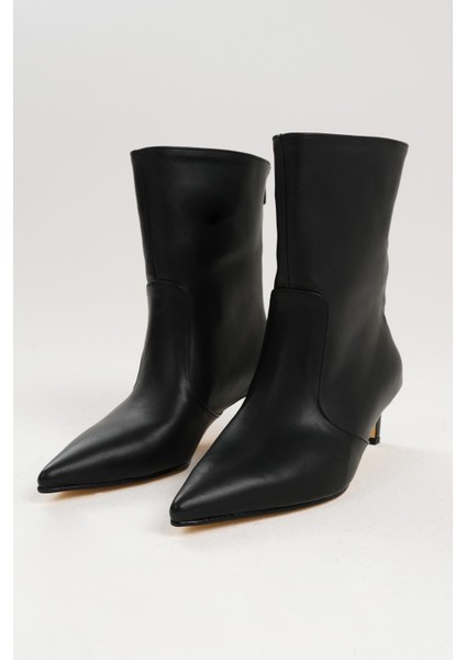 Siyah Renk Kadın Ince Topuklu Bot fiyatları